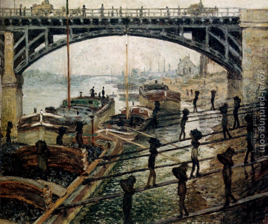 Claude Oscar Monet : Unloading Coal